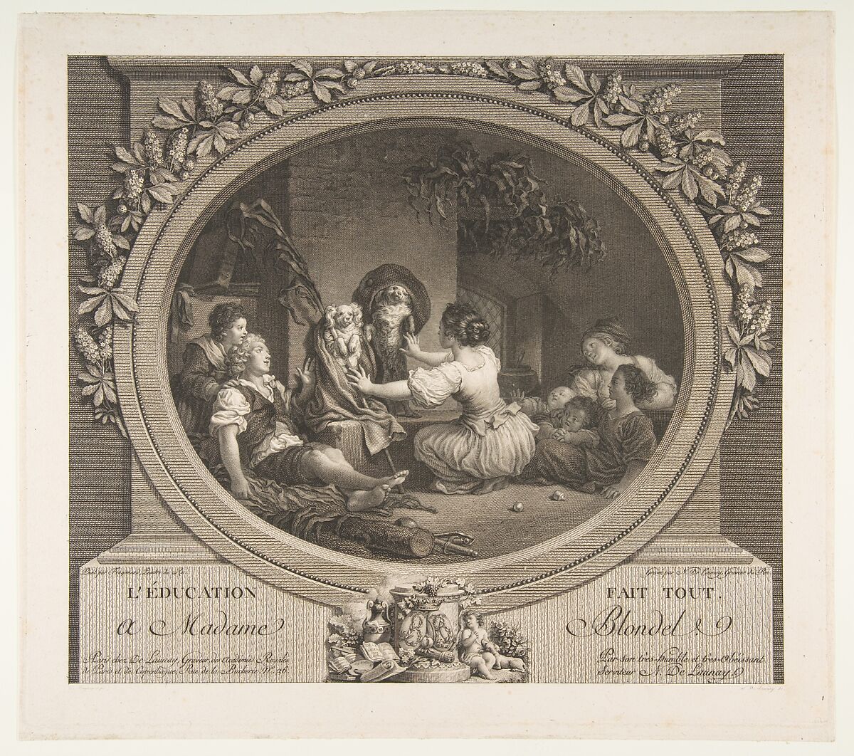 L'Education fait tout, After Jean Honoré Fragonard (French, Grasse 1732–1806 Paris), Etching, second state 