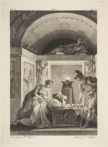 La Matrone d'Ephese, from Contes et nouvelles en vers par Jean de La Fontaine.  A Paris, de l'imprimerie de  P. Didot, l'an III de la République, 1795