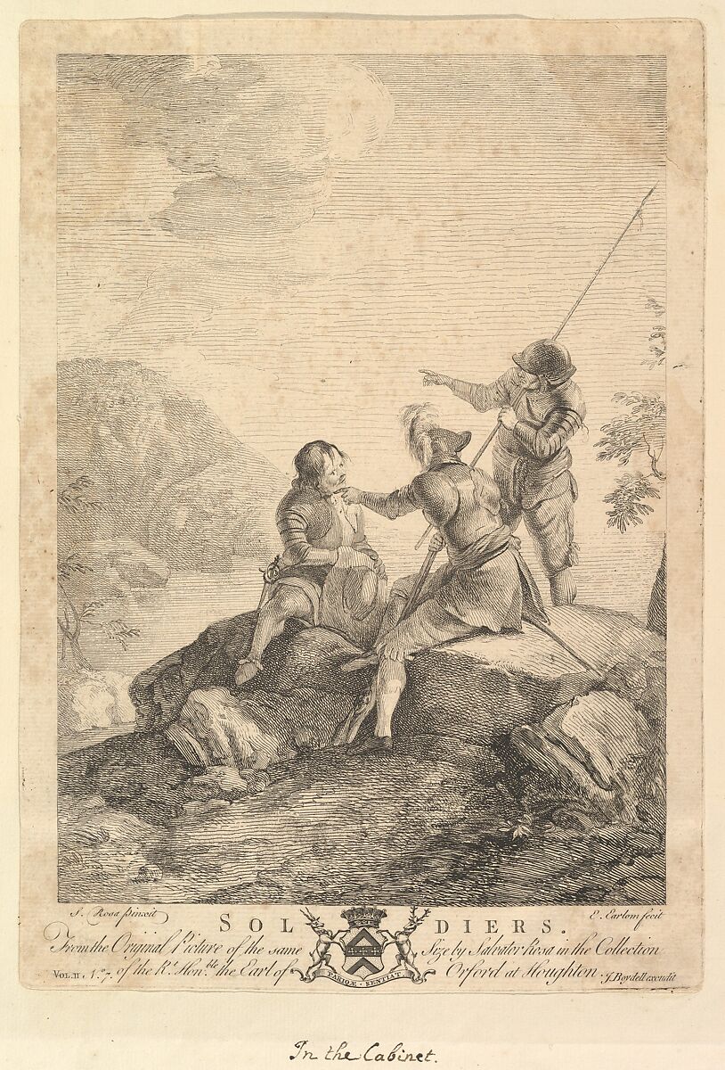 Soldiers, After Salvator Rosa (Italian, Arenella (Naples) 1615–1673 Rome), Etching 