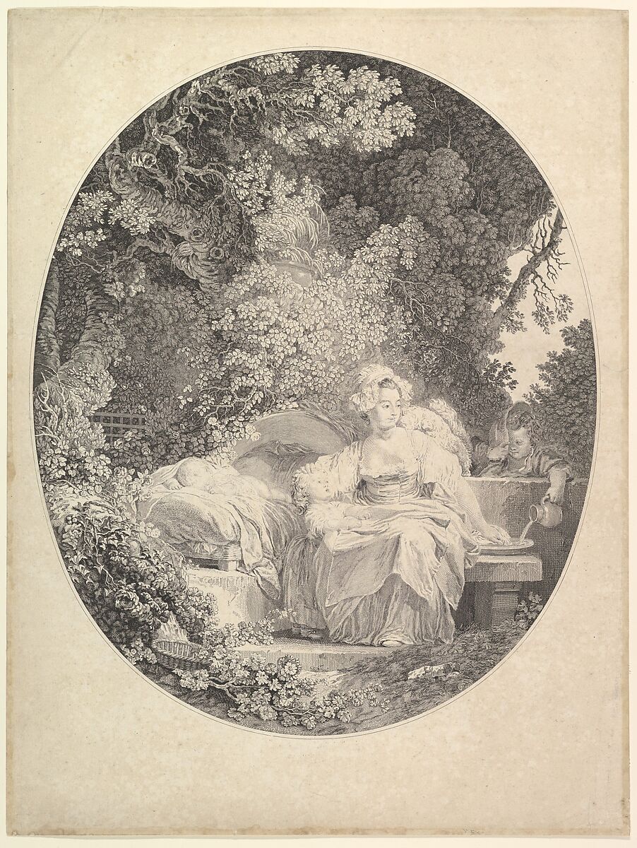 La Bonne Mere, Nicolas de Launay (French, Paris 1739–1792), Etching, before first state of three (Portalis) 