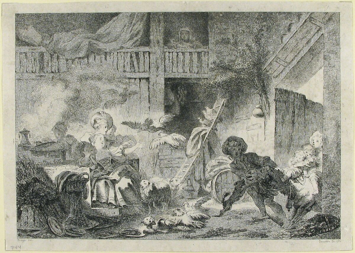 La Cour de Ferme (1762), Jean Claude Richard, Abbé de Saint-Non (French, Paris 1727–1791 Paris), Etching 