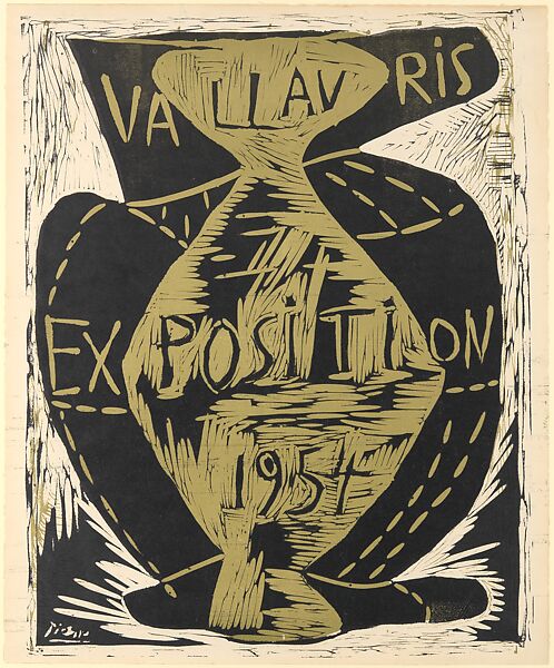Vallauris Exhibition 1954, Pablo Picasso (Spanish, Malaga 1881–1973 Mougins, France), Linoleum cut 