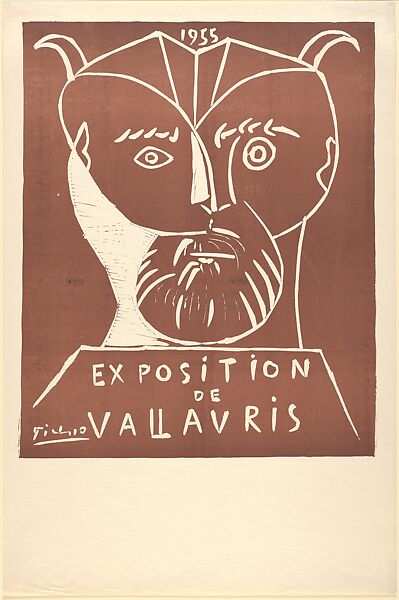 Vallauris Exposition 1955, Pablo Picasso (Spanish, Malaga 1881–1973 Mougins, France), Linoleum cut 