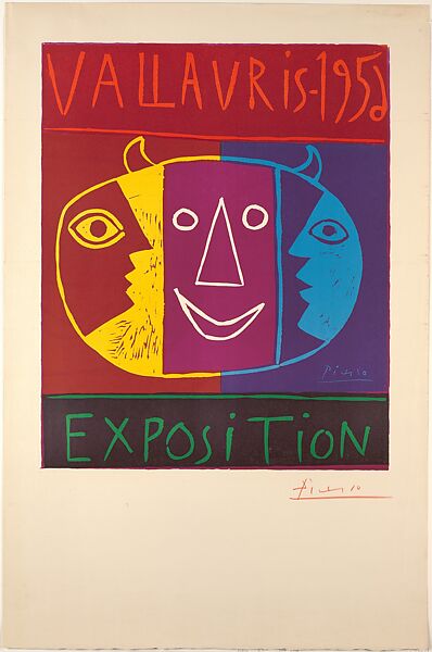 Vallauris Exhibition 1956, Pablo Picasso (Spanish, Malaga 1881–1973 Mougins, France), Linoleum cut 