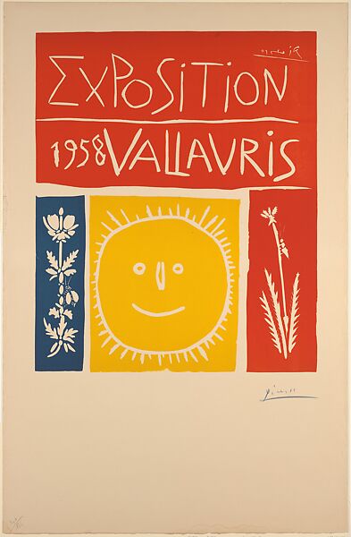 Vallauris Exhibition 1958, Pablo Picasso (Spanish, Malaga 1881–1973 Mougins, France), Linoleum cut 