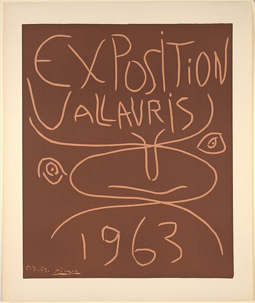 Vallauris Exhibition 1963, Pablo Picasso (Spanish, Malaga 1881–1973 Mougins, France), Linoleum cut 