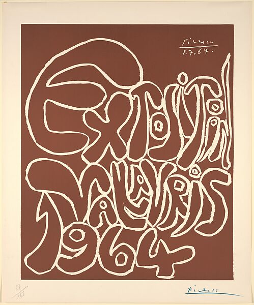 Vallauris Exhibition 1964, Pablo Picasso (Spanish, Malaga 1881–1973 Mougins, France), Linoleum cut 