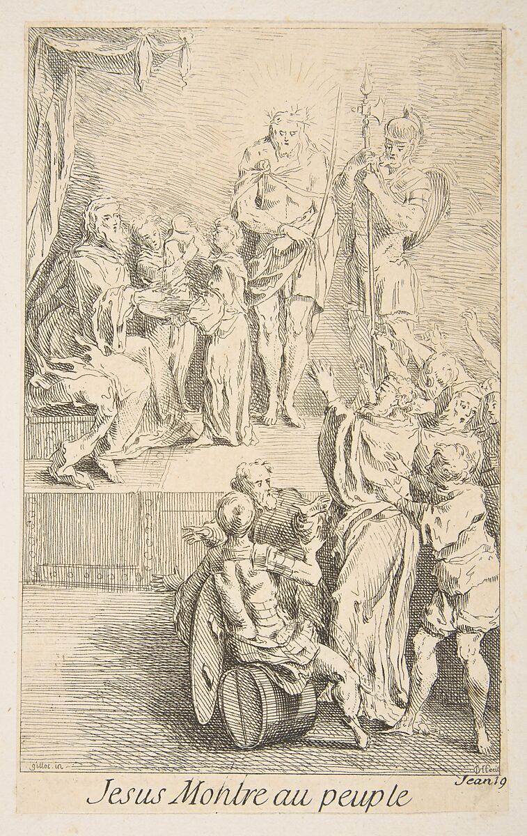 Ecce Homo, Claude Gillot (French, Langres 1673–1722 Paris), Etching 