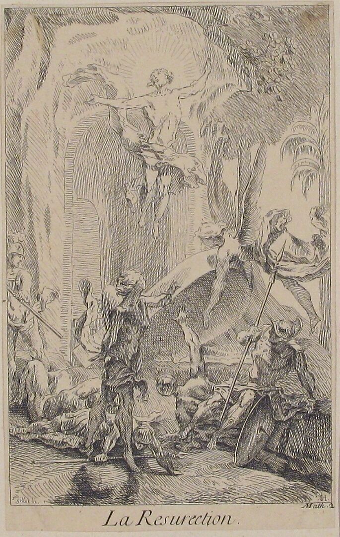 Resurrection, Claude Gillot (French, Langres 1673–1722 Paris), Etching