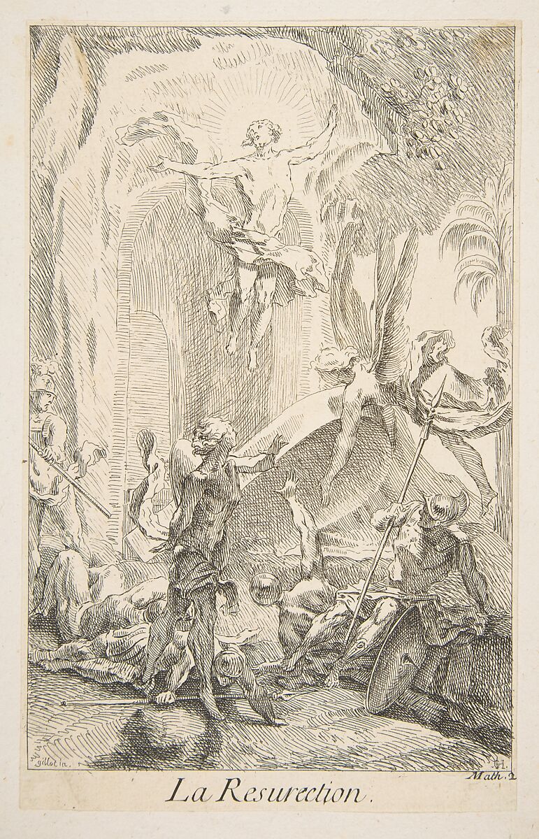 Resurrection, Claude Gillot (French, Langres 1673–1722 Paris), Etching 