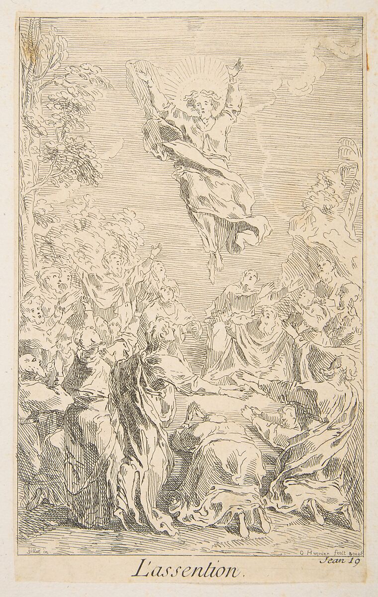 Ascension, Claude Gillot (French, Langres 1673–1722 Paris), Etching 