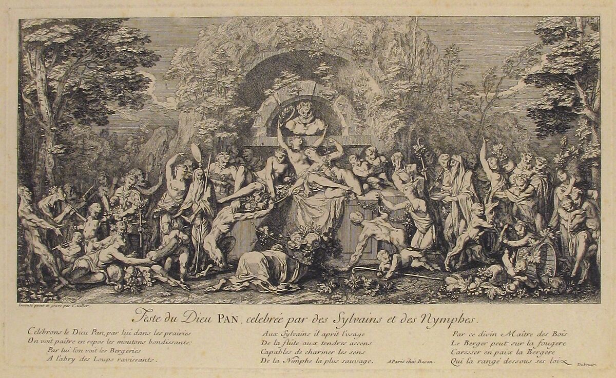 Feast of Pan, Claude Gillot (French, Langres 1673–1722 Paris), Etching, fourth state