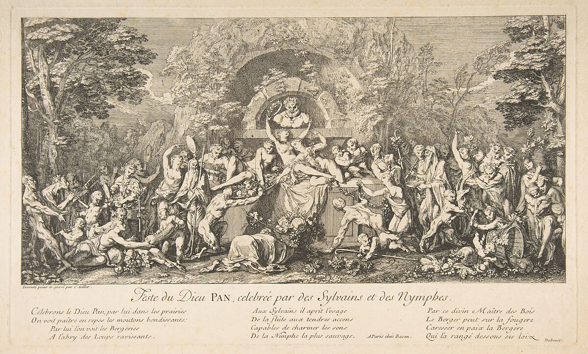 Feast of Pan, Claude Gillot (French, Langres 1673–1722 Paris), Etching, fourth state 