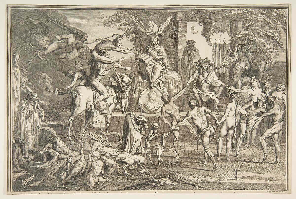 Errant pendant la nuit..., Claude Gillot (French, Langres 1673–1722 Paris), Etching, third state 