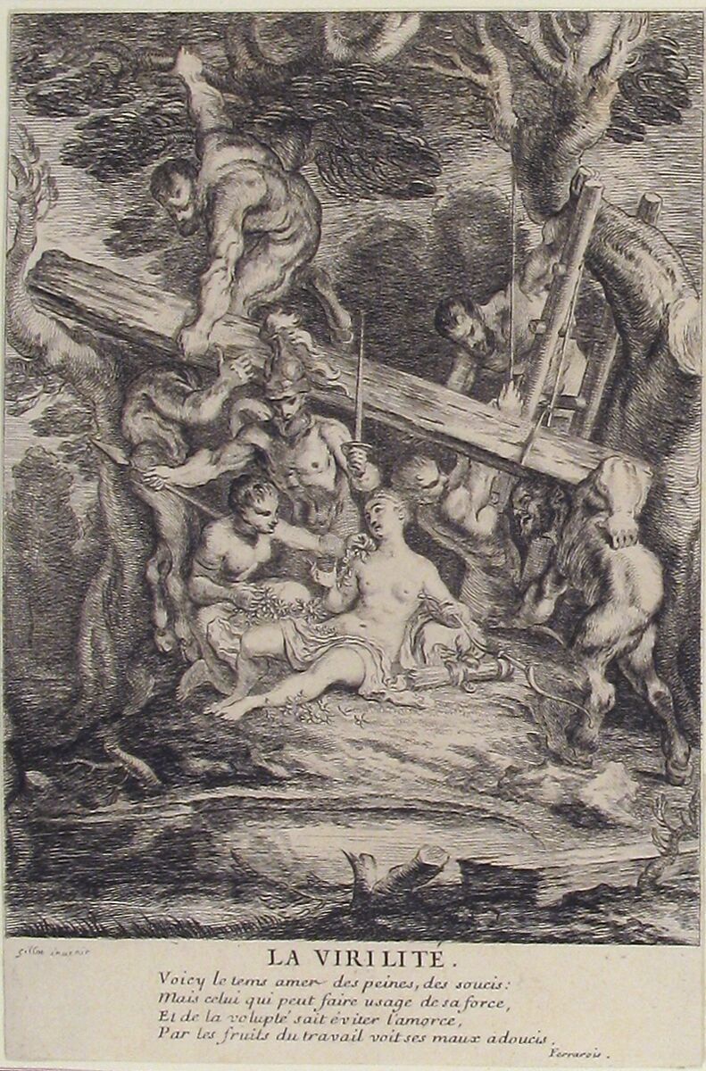 Manhood, Claude Gillot (French, Langres 1673–1722 Paris), Etching