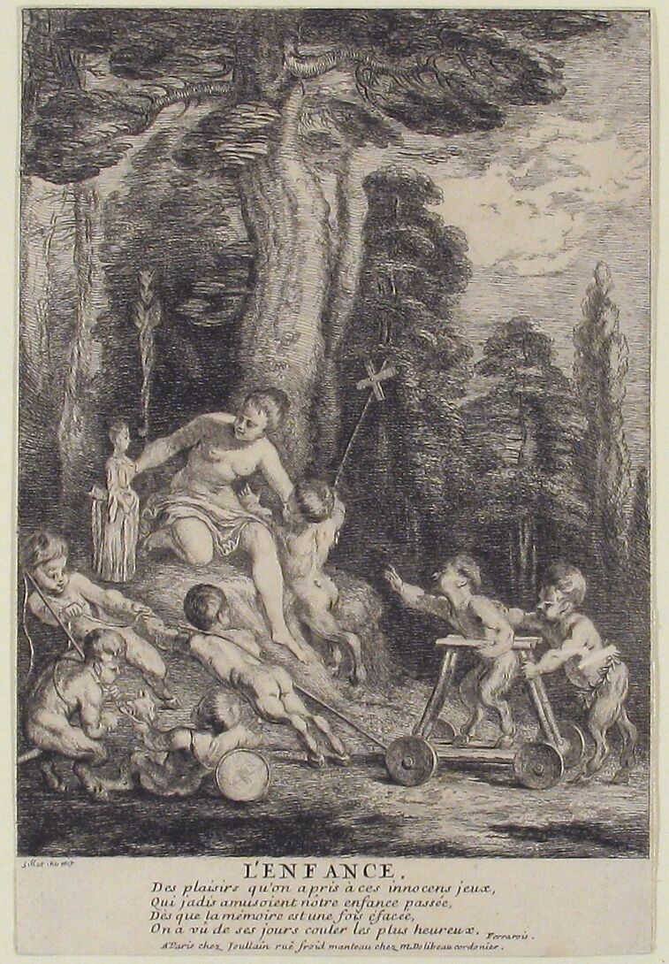 Adolescence, Claude Gillot (French, Langres 1673–1722 Paris), Etching