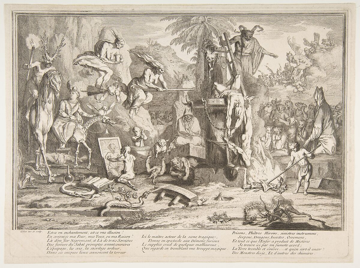 Est-ce un enchantment..., Claude Gillot (French, Langres 1673–1722 Paris), Etching, third state 