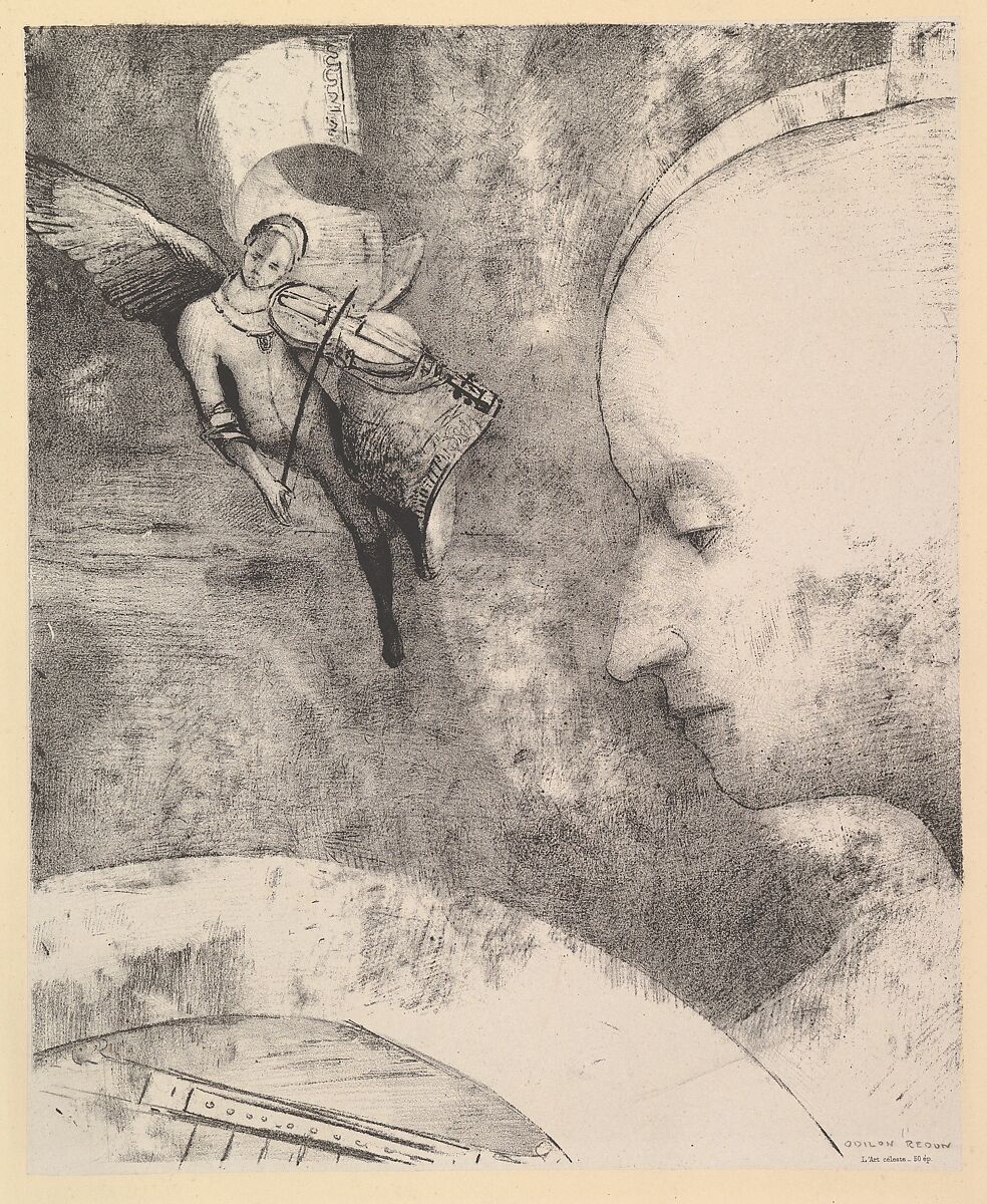 The Celestial Art, Odilon Redon (French, Bordeaux 1840–1916 Paris), Lithograph 