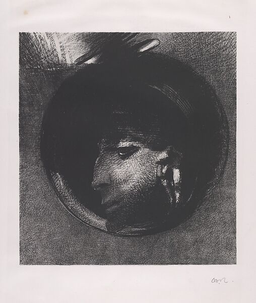 Auricular Cell (Cellule Auriculaire), Odilon Redon (French, Bordeaux 1840–1916 Paris), Lithograph on chine collé 