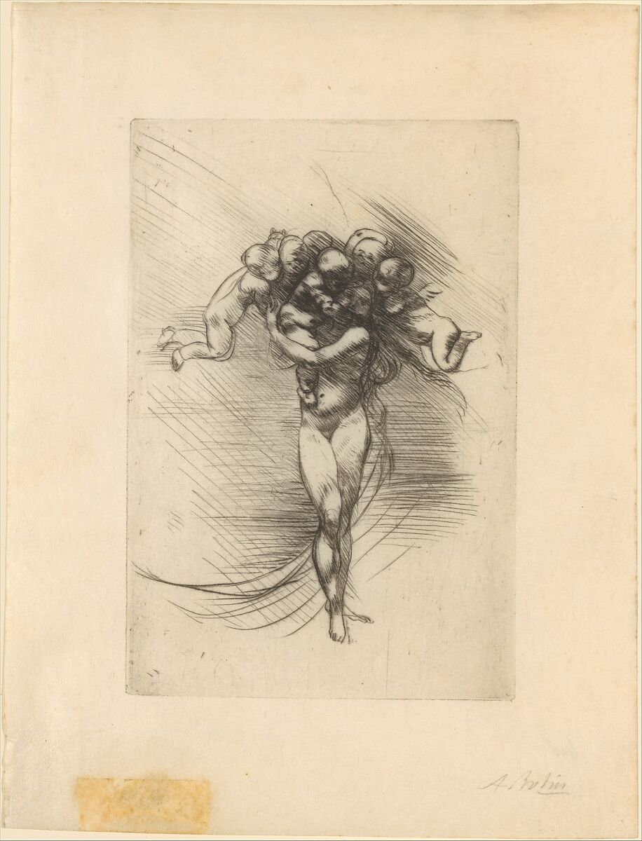 Spring (Le Printemps), Auguste Rodin (French, Paris 1840–1917 Meudon), Drypoint; only state 