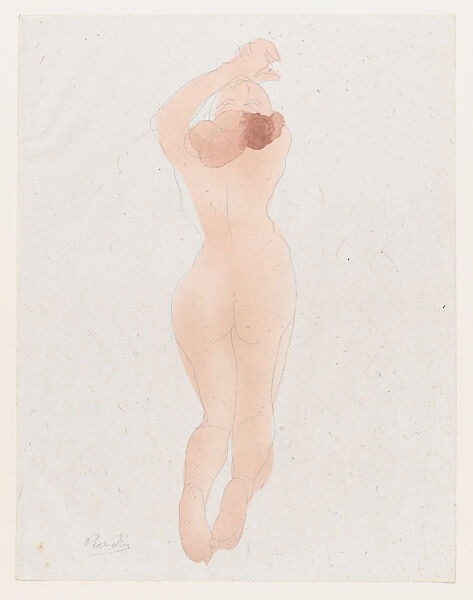 "Caresse-moi donc, cheri!...", Auguste Rodin (French, Paris 1840–1917 Meudon), Color lithograph 