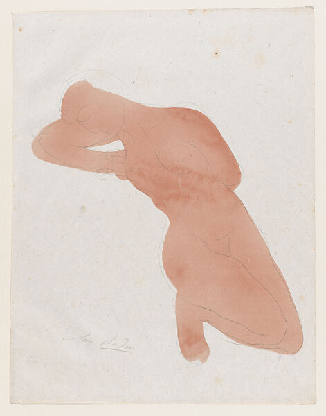 "Et telle est-l'invulnerable beaute de son corps...", Auguste Rodin (French, Paris 1840–1917 Meudon), Color lithograph 