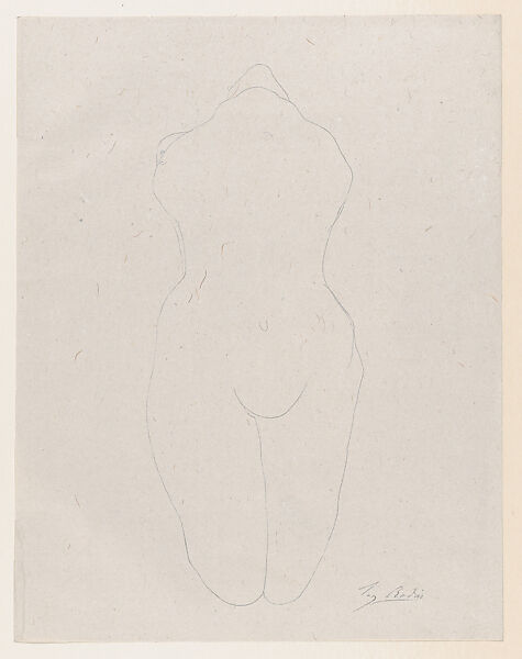 Frontispiece for "Le Jardin des Supplices", Auguste Rodin (French, Paris 1840–1917 Meudon), Lithograph, contours only 