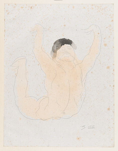 "Et pourtant, dit-il, moi que vous parle Milady...", Auguste Rodin (French, Paris 1840–1917 Meudon), Color lithograph 