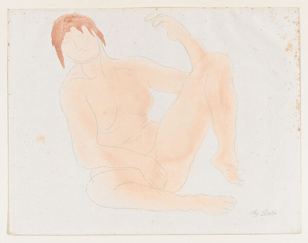 "A peine si, par les hublots et les fenetres eclairees, je pus voir...", Auguste Rodin (French, Paris 1840–1917 Meudon), Color lithograph 