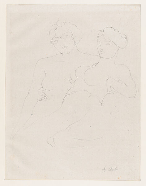 "Petite, petite amie de mes seins et mon ame...", Auguste Rodin (French, Paris 1840–1917 Meudon), Lithograph 