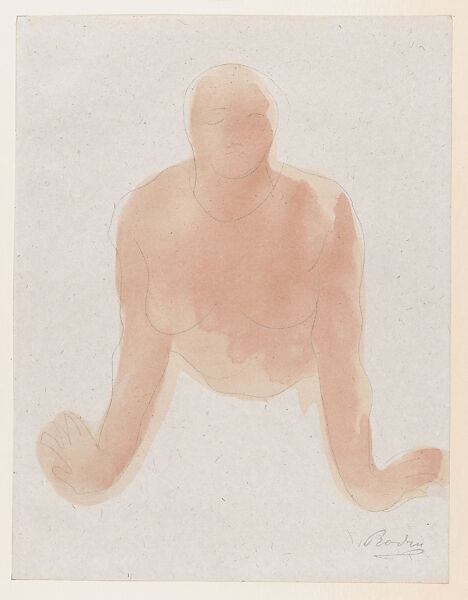 "Est c'est celle-la que j'aime", Auguste Rodin (French, Paris 1840–1917 Meudon), Color lithograph 