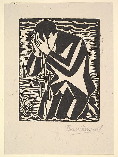 Klage, Frans Masereel (Belgian, Blankenberge 1889–1972 Avignon), Woodcut 