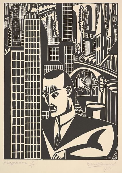 Frans Masereel | The Engineer (L' Ingénieur) | The Metropolitan 