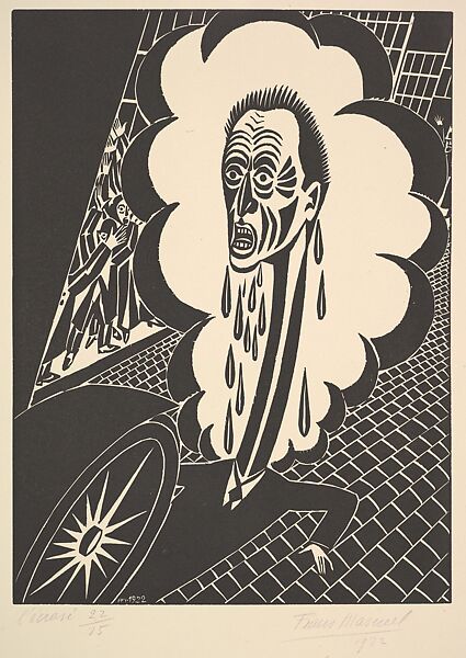 The Downtrodden (L'Ecrasé), Frans Masereel (Belgian, Blankenberge 1889–1972 Avignon), Woodcut 