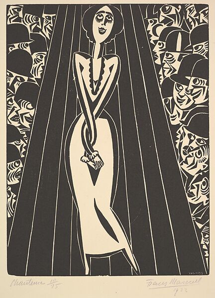 Singer (Chanteuse), Frans Masereel (Belgian, Blankenberge 1889–1972 Avignon), Woodcut 