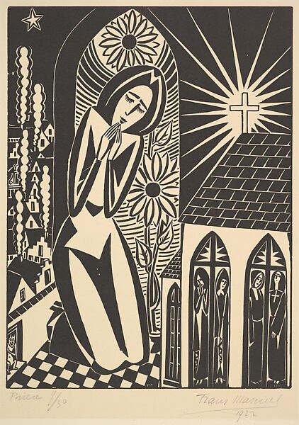 Supplication (Priére), Frans Masereel (Belgian, Blankenberge 1889–1972 Avignon), Woodcut 