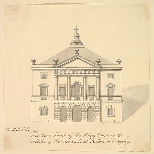 Elevation of Back Facade of the Kings House, Richmond, Surrey