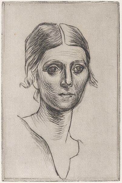 Olga Picasso, Pablo Picasso (Spanish, Malaga 1881–1973 Mougins, France), Drypoint