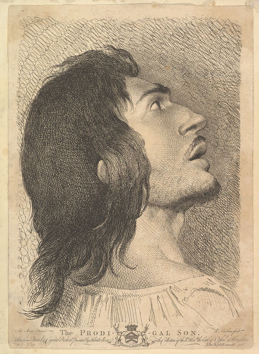 The Prodigal Son, Richard Earlom (British, London 1743–1822 London), Etching 