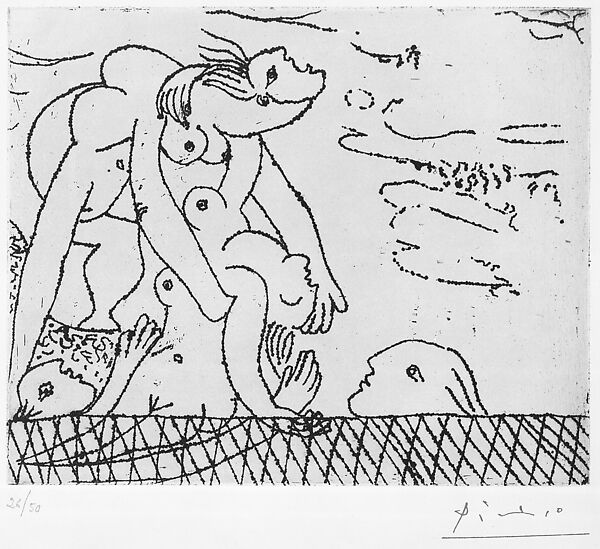 The Rescue I, Pablo Picasso (Spanish, Malaga 1881–1973 Mougins, France), Etching