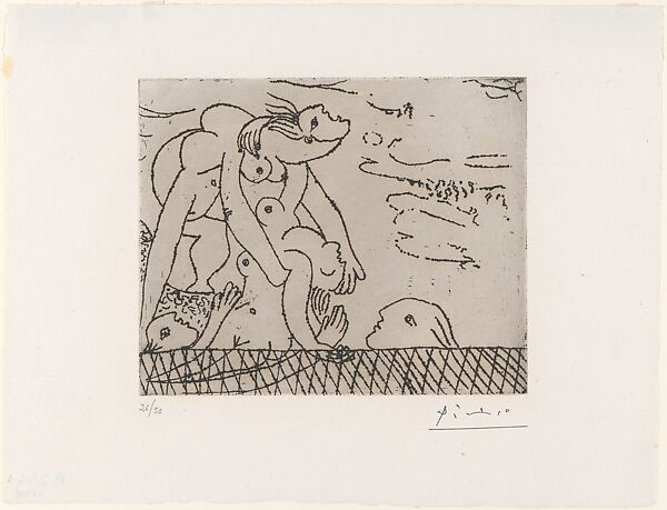The Rescue I, Pablo Picasso (Spanish, Malaga 1881–1973 Mougins, France), Etching 