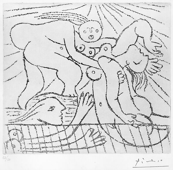 The Rescue III, Pablo Picasso (Spanish, Malaga 1881–1973 Mougins, France), Etching