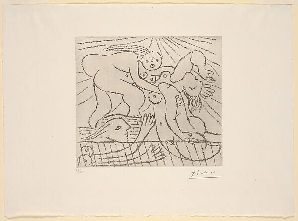 The Rescue III, Pablo Picasso (Spanish, Malaga 1881–1973 Mougins, France), Etching 