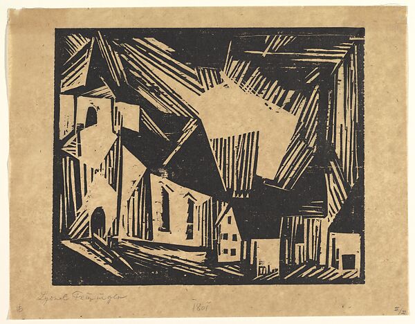 Church (Kirche), Lyonel Charles Feininger (American, New York 1871–1956 New York), Woodcut 