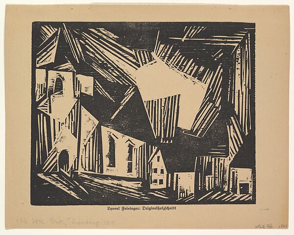 Church (Kirche), Lyonel Charles Feininger (American, New York 1871–1956 New York), Woodcut 