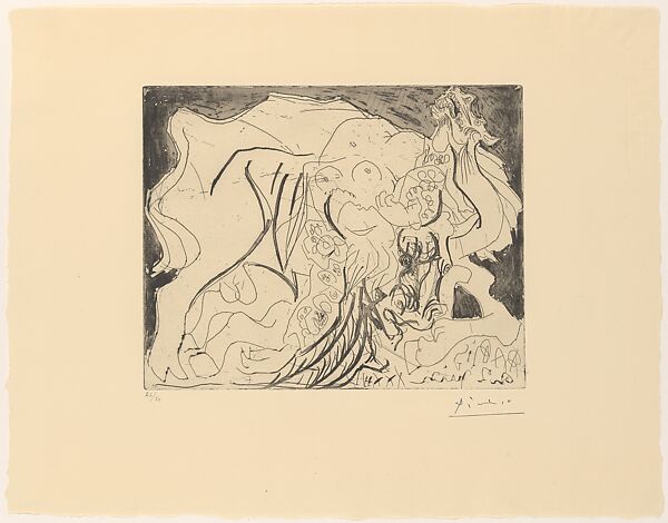 Female Torero, V, Pablo Picasso (Spanish, Malaga 1881–1973 Mougins, France), Etching 