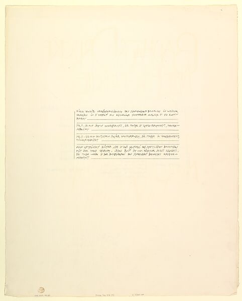 Bauhaus Portfolio I: Table of Contents/Imprint, Lyonel Charles Feininger (American, New York 1871–1956 New York), Lithograph