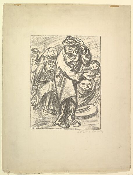 Beggars (Bettelvolk), Ernst Barlach (German, Wedel 1870–1938 Rostock), Lithograph 