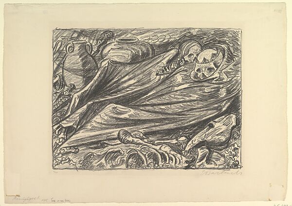 Grave of the Kings (Köningsgrab), Ernst Barlach (German, Wedel 1870–1938 Rostock), Lithograph 