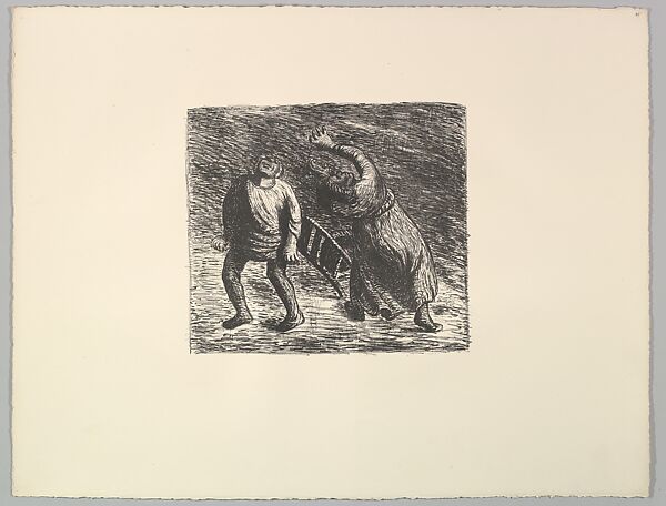 The Invisible One 2 (Das Unsichtbare), Ernst Barlach (German, Wedel 1870–1938 Rostock), Lithograph 